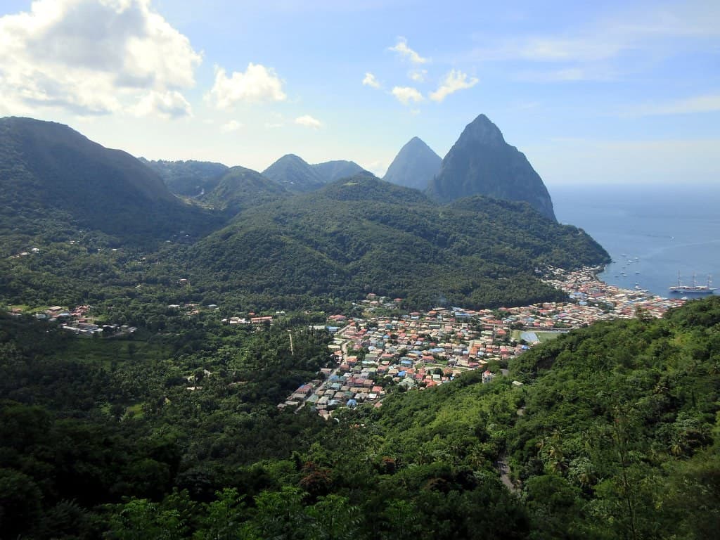 Paysage de Sainte-Lucie